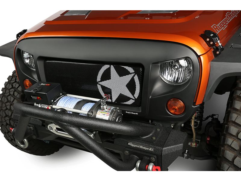 rugged ridge spartan grille kit 12034