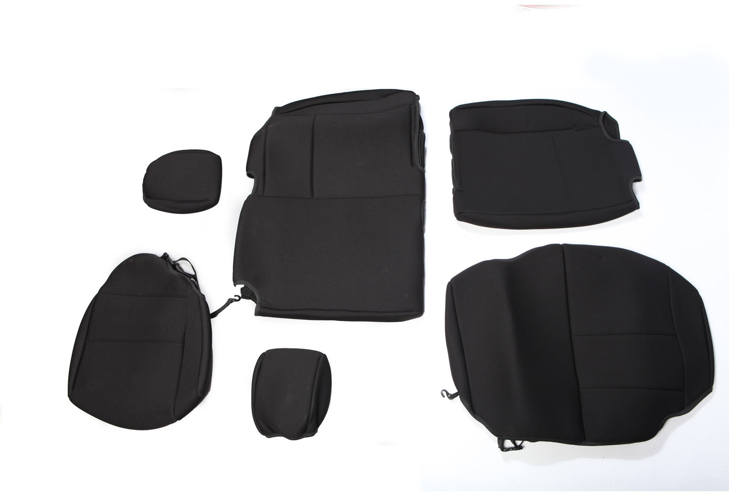 Rugged Ridge 13214.09 Black & Grey Front Seat Covers - Neoprene Cover