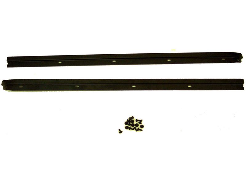 thumbnail image 2 of Rugged Ridge Windshield Channel For Jeep Wrangler TJ 1997-2002 - Black Aluminum 2 of 12