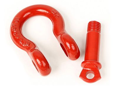 D Ring Shackles 3/4 Inches with 7/8'' Pin Double Safeguard Breaking  Strength RED