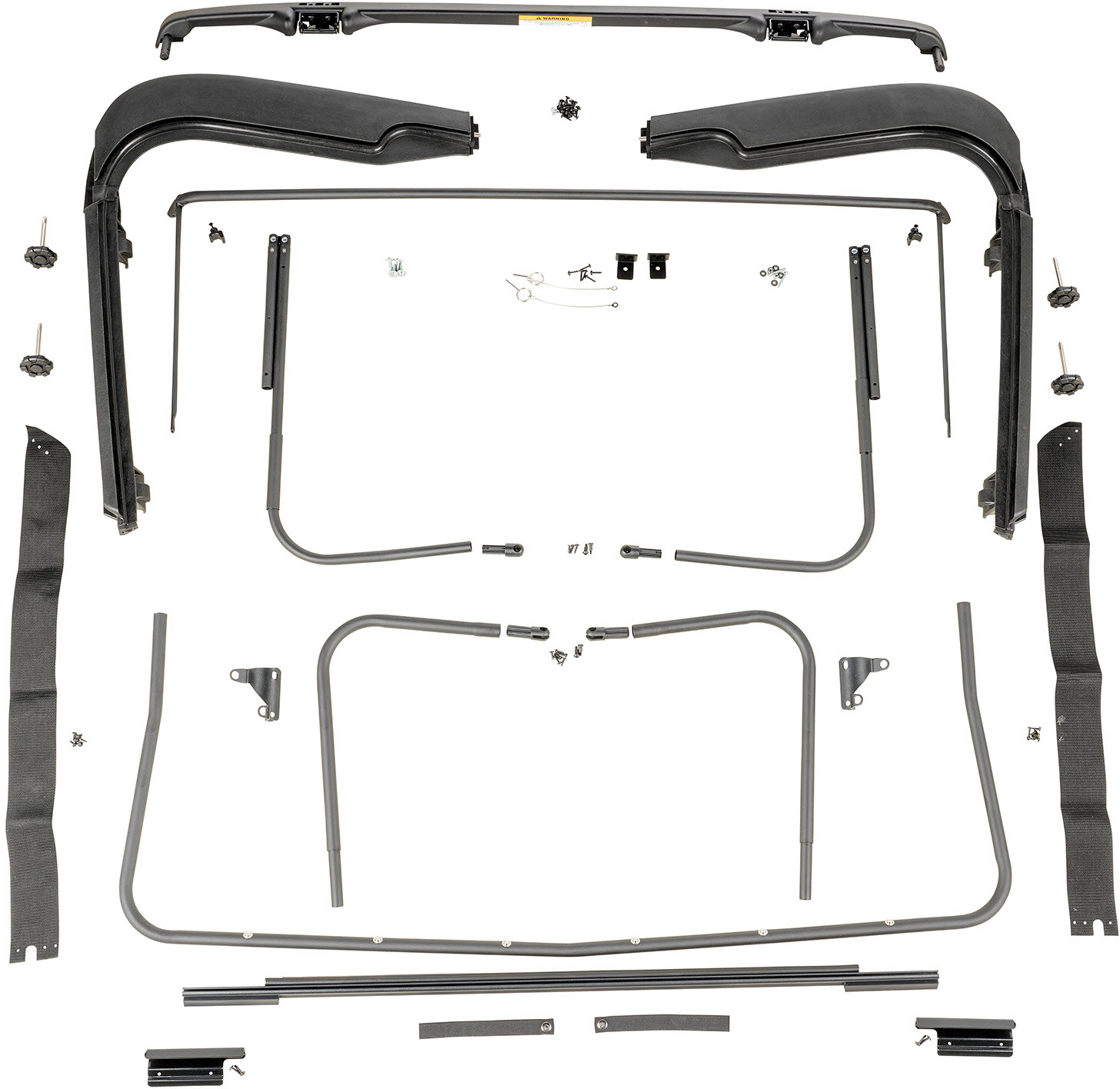 Rugged Ridge 13510.10 Soft Top Quick Release Bow Knuckle Kit for 97-18 Jeep  Wrangler TJ & JK