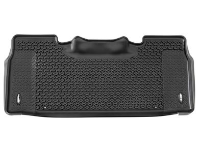 4-Piece Heavy Duty Black Rubber Floor Mat Set - All-Weather Protection For SUV/Truck