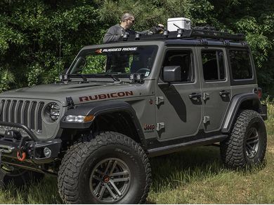 Jeep roof cheap rack with lights