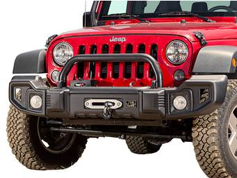 Rugged Ridge Spartacus Front Bumper with Overrider Bar 11544.09 Main Image