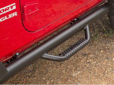 thumbnail interactive-video image 1 of AUTOWIKI Side Step Nerf Bars For Jeep Gladiator JT 2019-2024 – With LED Lights, Black Steel, 2PCS 1 of 5