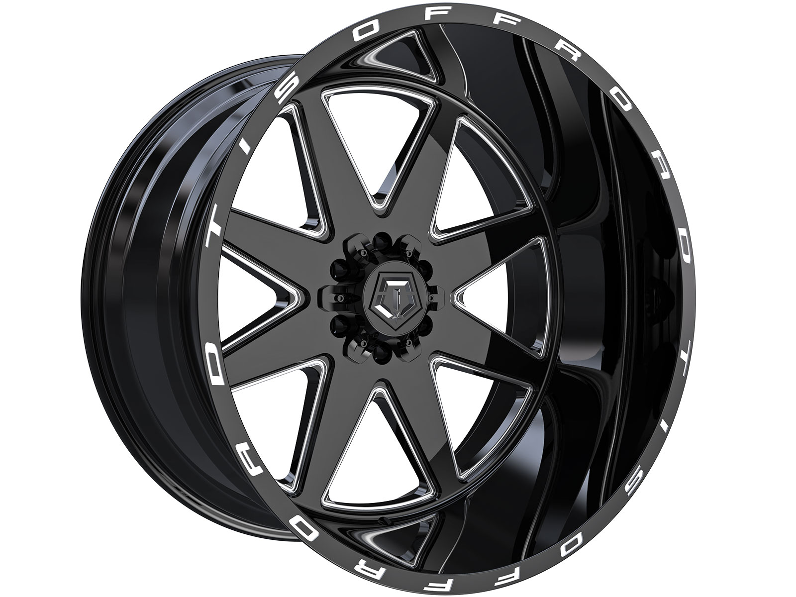 TIS Milled Gloss Black 551 Wheels | Rugged Ridge