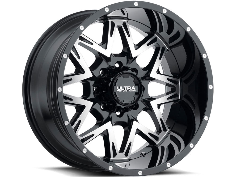 Ultra Motorsports Ultra Machined Gloss Black Carnivore Wheel 254