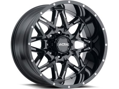 Ultra Motorsports Ultra Milled Gloss Black Carnivore Wheel 254
