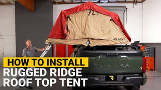 How to Install Rugged Ridge Roof Top Tent on a 2022 Toyota Tundra