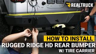 How to Install Rugged Ridge HD Rear Bumper with Swingout Tire Carrier on Jeep JL Wrangler