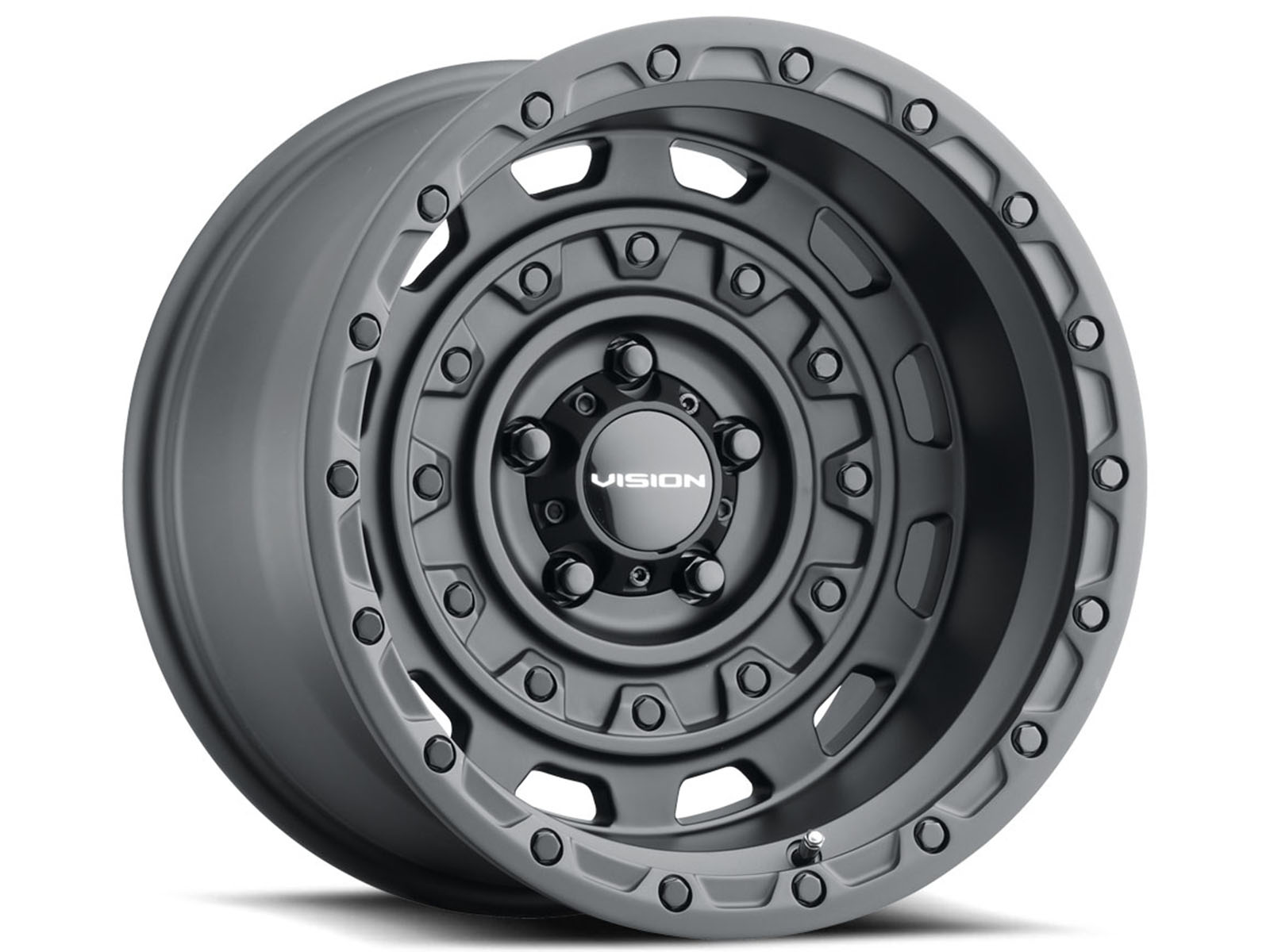 Vision 40㎜ホイール Vision Wheel Vision Matte Black Tactical Wheel 403-7173SB-25