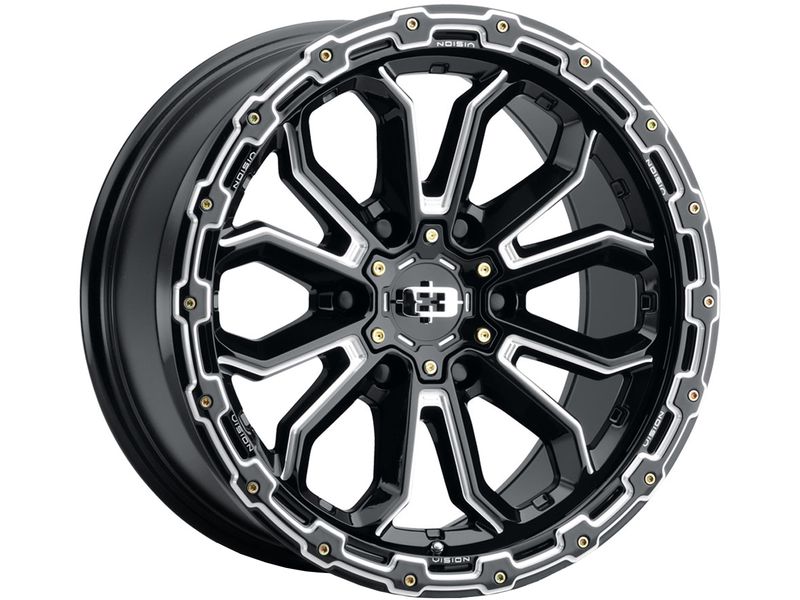 Vision Wheel Vision Milled Gloss Black Korupt Wheel 405-7973GBMS-12