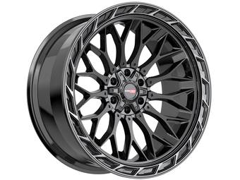 Vortek Gloss Black & Tinted Black VRP-503 Wheel