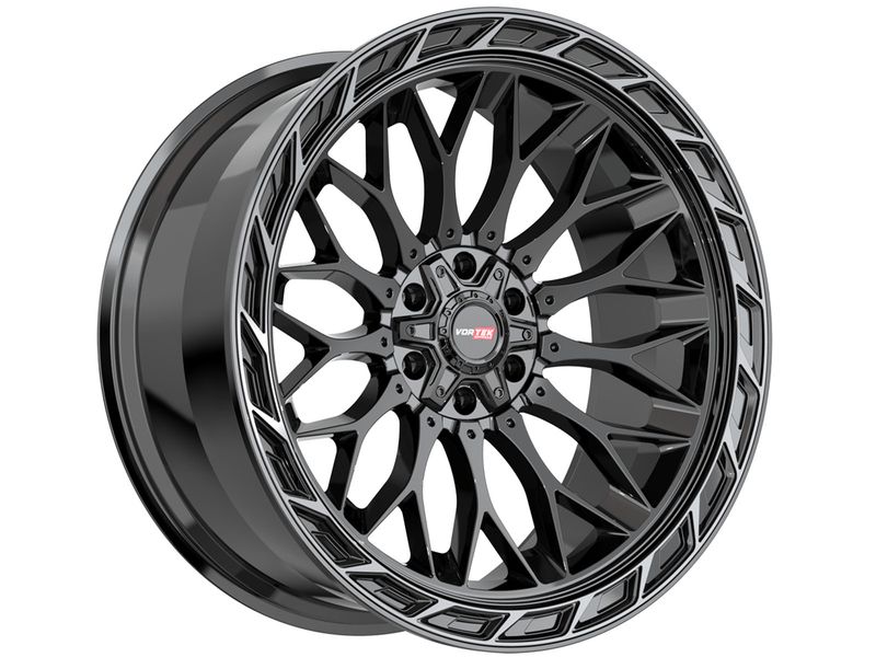 Vortek Gloss Black & Tinted Black VRP-503 Wheels | Rugged Ridge