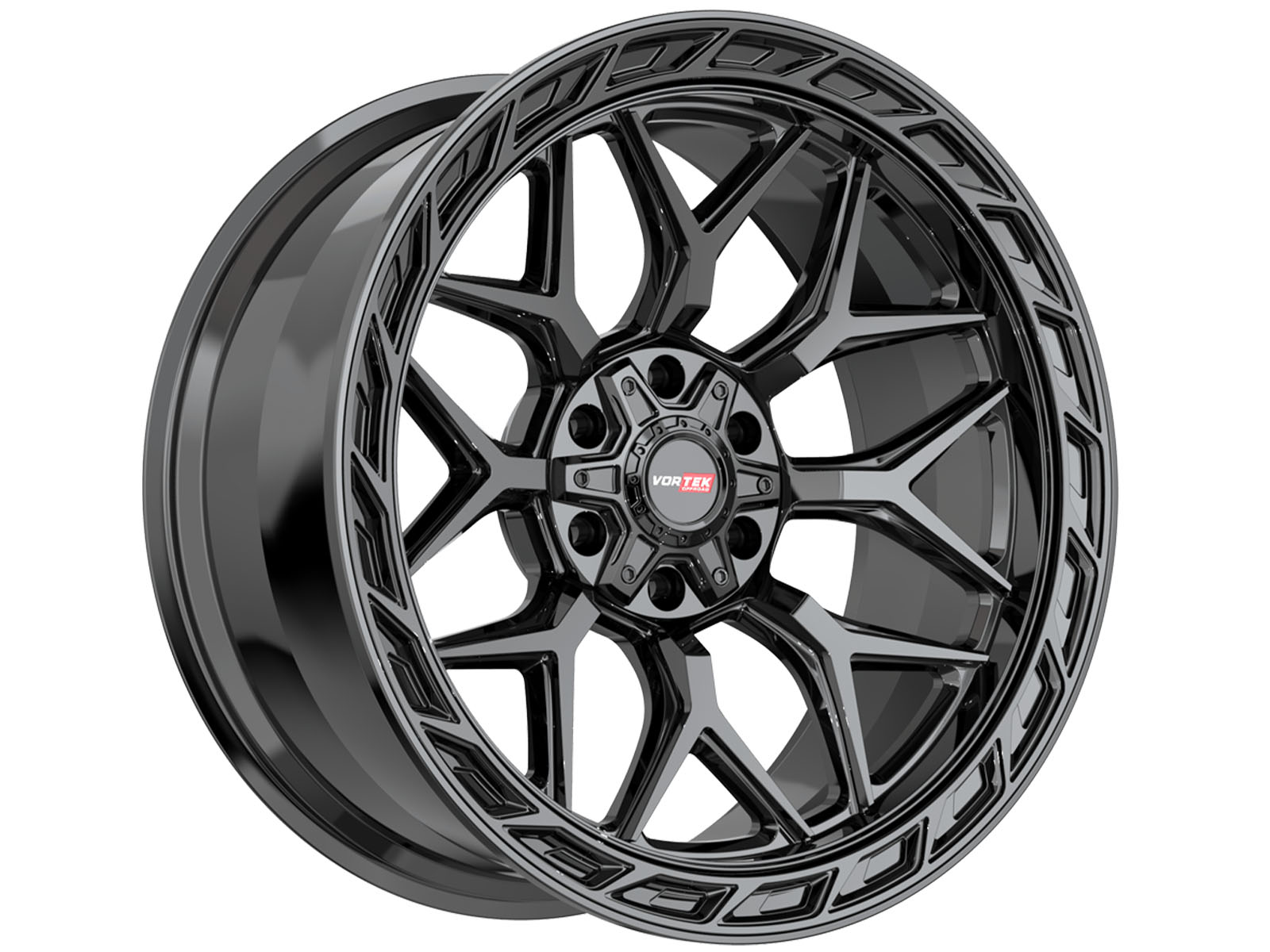 Vortek Gloss Black VRP-504 Wheels | Rugged Ridge