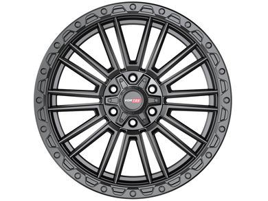 Vortek Matte Black VRT-604 Wheels | Rugged Ridge