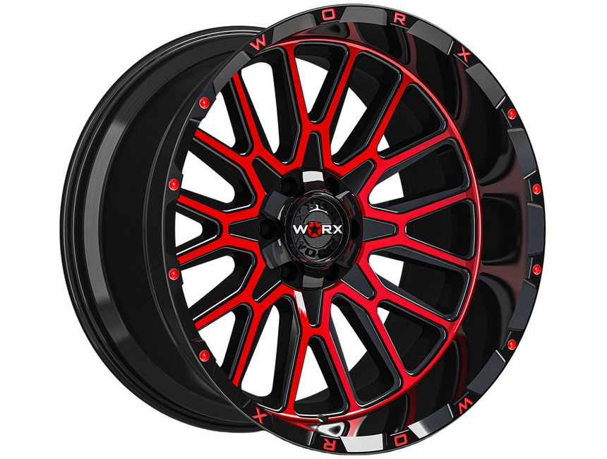 WORX Off Road Worx Off-Road Black & Red 818 Wheel [SKU