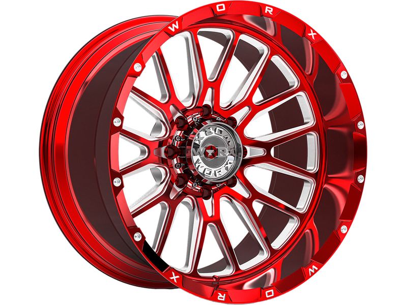 Worx Off-Road Forged Milled Red 818 Wheels | Rugged Ridge