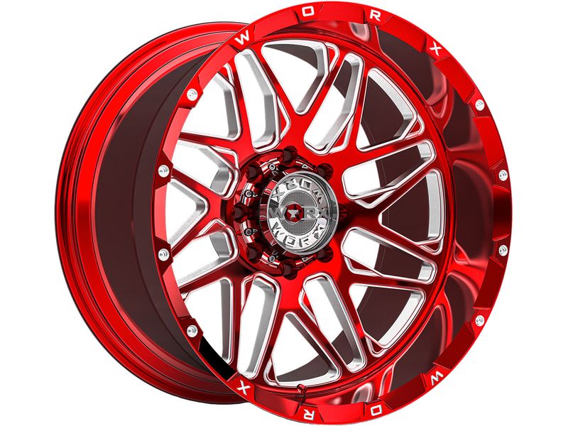 Worx Off Road Wf819rt 2414817076 Worx Off Road Forged Milled Red 819 Wheel 