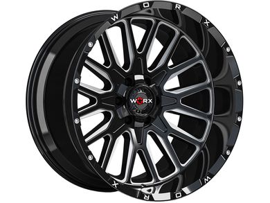 WORX Off Road Worx Off Road Milled Gloss Black 818 Wheel SKU