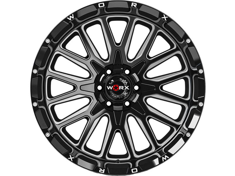 WORX Off Road Worx Off-Road Milled Gloss Black 818 Wheel 818BM-2128944