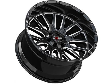 WORX Off Road Worx Off Road Milled Gloss Black 818 Wheel SKU