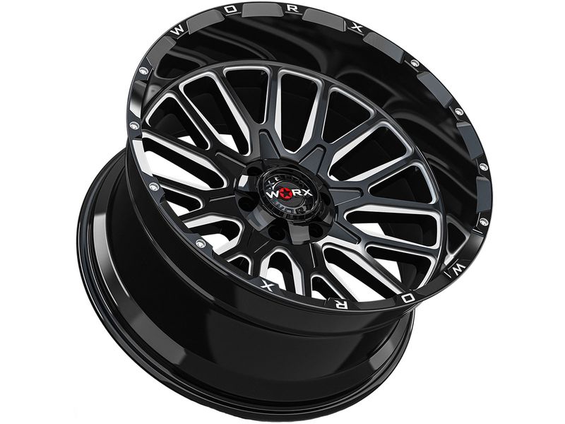 WORX Off Road Worx Off-Road Milled Gloss Black 818 Wheel 818BM-2226844