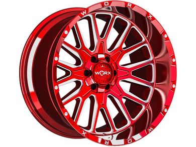 WORX Off Road Worx Off Road Milled Red 818 Wheel SKU