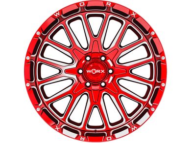 WORX Off Road Worx Off Road Milled Red 818 Wheel SKU