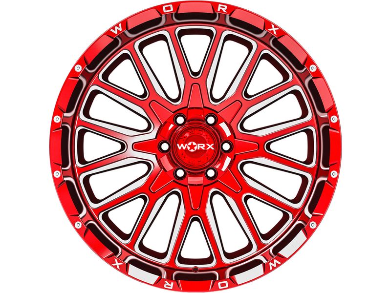 Worx Off Road Worx Off Road Milled Red 818 Wheel 818rm 2108119 