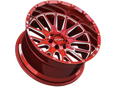 WORX Off Road Worx Off Road Milled Red 818 Wheel SKU