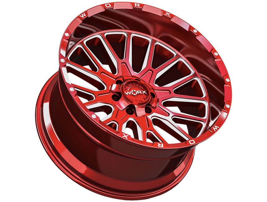 Worx Off-Road Milled Red 818 Wheels | Rugged Ridge