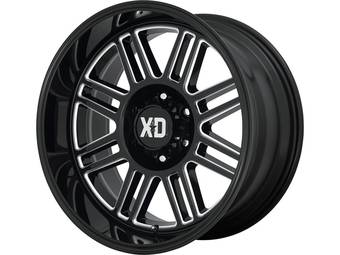 XD Milled Gloss Black Cage Wheels