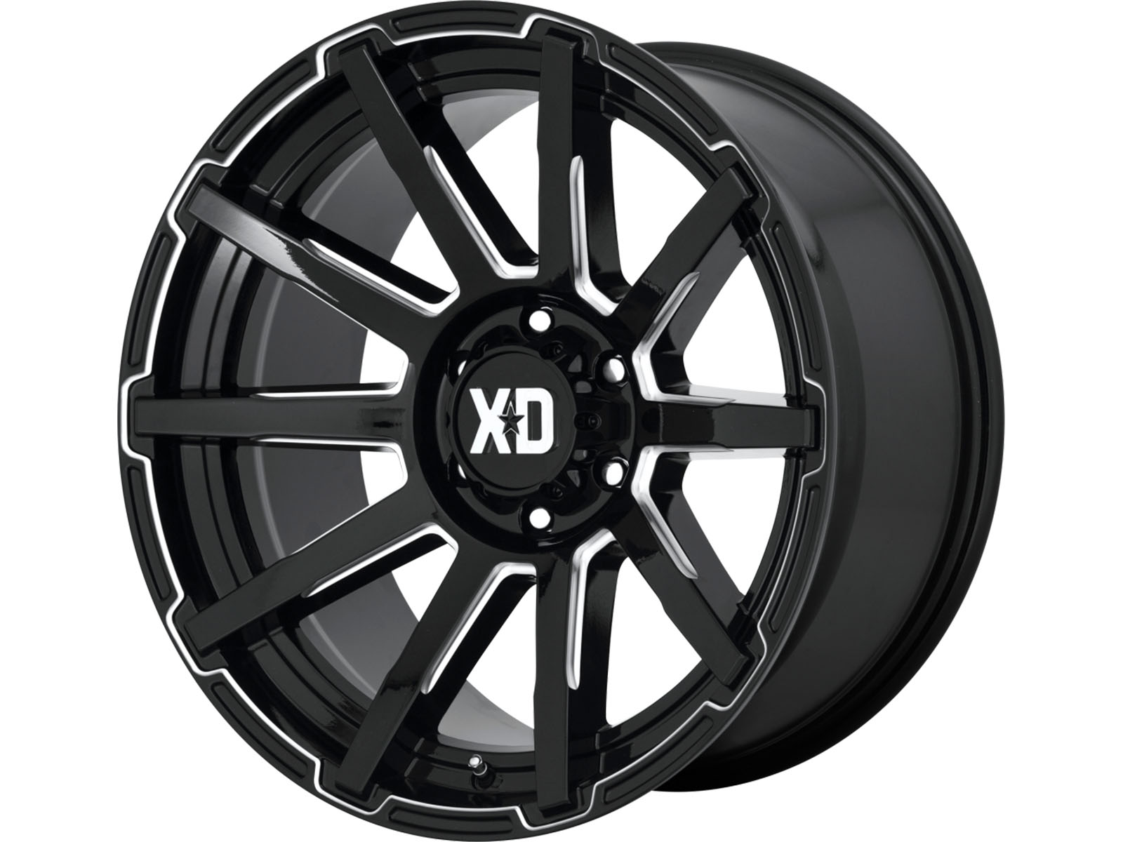 XD XD Series Milled Gloss Black XD847 Outbreak Wheel XD84729050300