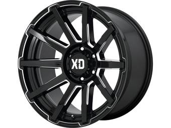 XD Series Milled Gloss Black XD847 Outbreak Wheels