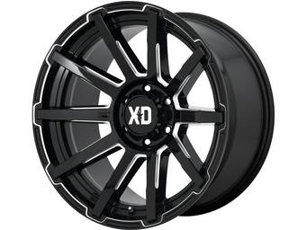 XD Series Milled Gloss Black XD847 Outbreak Wheels