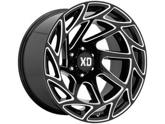 XD Series Milled Gloss Black XD860 Onslaught Wheels