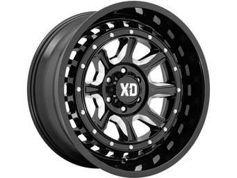 XD Series Milled Gloss Black XD866 Outlander Wheel