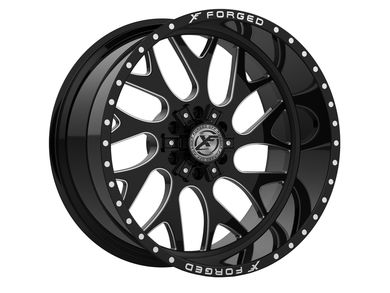 XF Off-Road XF Offroad Forged Milled Gloss Black XFX-301 Wheel XFX