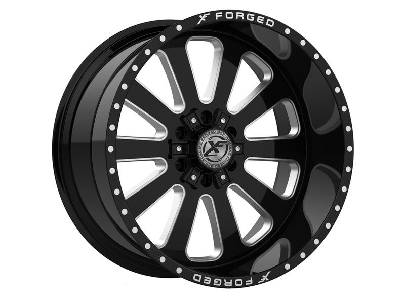 Xf Offroad Forged Milled Gloss Black Xfx 302 Wheels Rugged Ridge