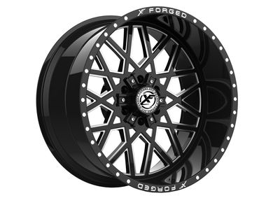 オフイン XF Off-Road XF Offroad Forged Milled Gloss Black XFX-307 Wheel XFX