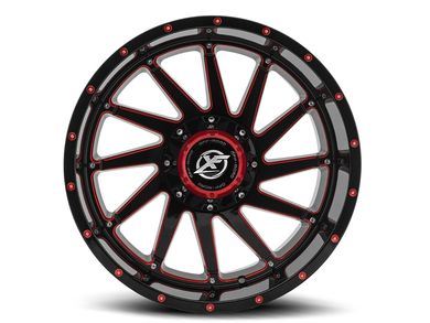 XF Off-Road XF Offroad Gloss Black & Red XF-216 Wheel XF