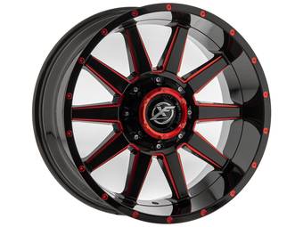 XF Offroad Gloss Black & Red XF-219 Wheel