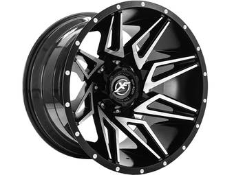 XF Offroad Machined Gloss Black XF-218 Wheel