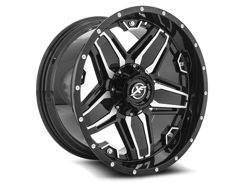 Xf Offroad Machined Gloss Black Xf 223 Wheels Rugged Ridge