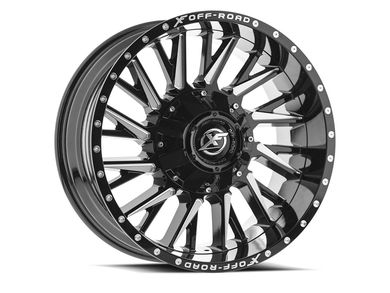 XF Offroad Milled Gloss Black XF-226 Wheels | Rugged Ridge