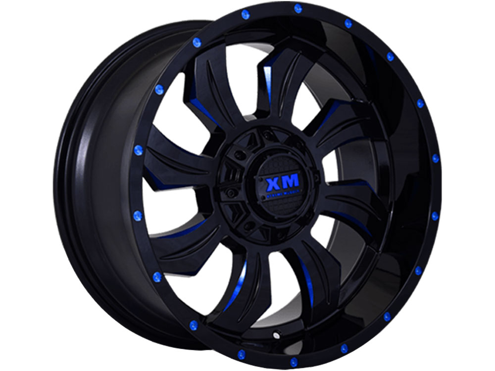 XM Offroad Black & Blue XM-323 Wheels | Rugged Ridge