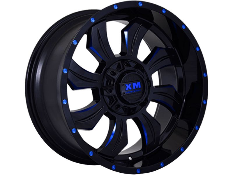 Xtreme Mudder CW0396-XM Gloss Black Wheel Center Cap With Red Logo – 1 Piece