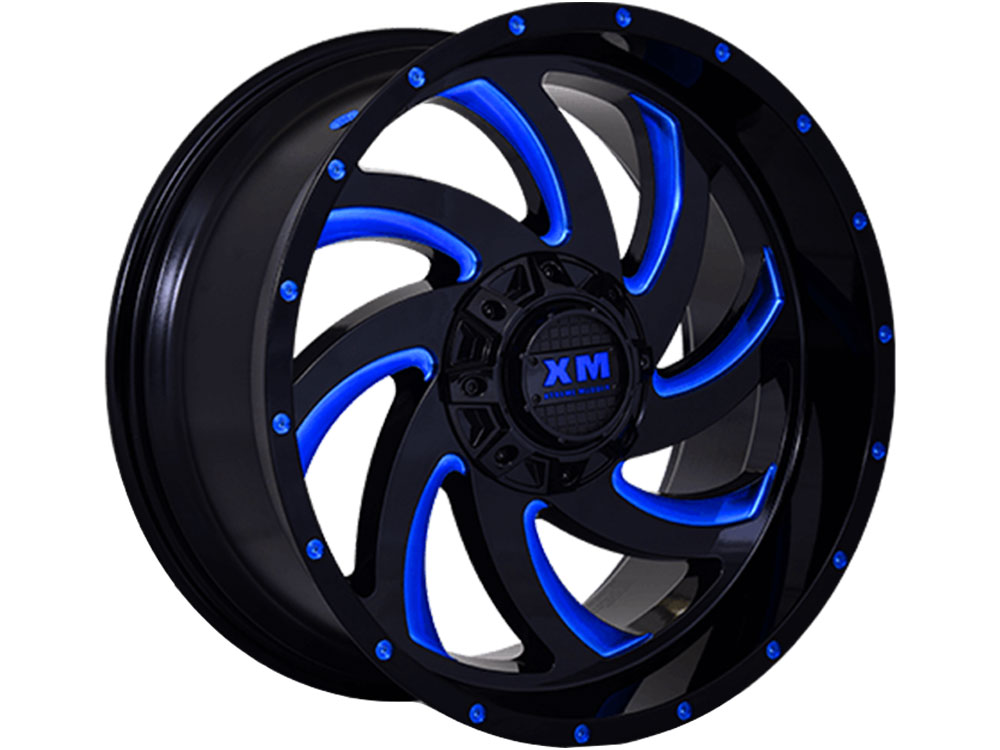 XM Offroad Black & Blue XM-324 Wheels | Rugged Ridge
