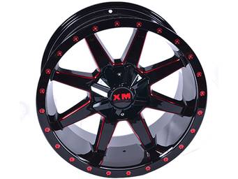 XM Offroad Black & Red XM-304 Wheels